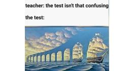 The test isn't that cpnfusing