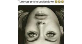 Turn you phone upside down