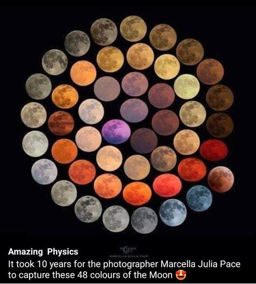 48 colors of the Moon