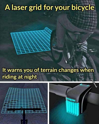 a Laser grid for your bicycle